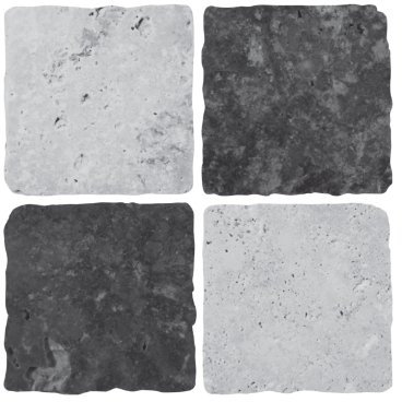 Confezione da 10 adesivi per piastrelle, effetto pietra nera e grigia, mosaico, autoadesivi, decorazione da parete per piastrelle da bagno, paraschizzi, paraschizzi da cucina