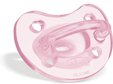 Chicco PhysioForma Ciuccio in Silicone 0-6 Mesi, 1 Pezzo - Gommotto Morbido e Delicato, Supporta la Respirazione Fisiologica e Favorisce il Corretto Sviluppo della Bocca, Colori Assortiti Rosa