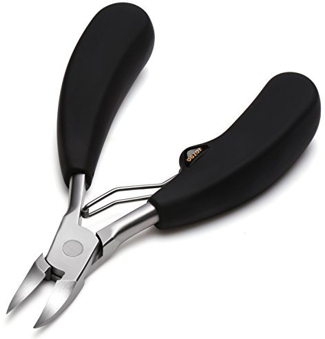 BEZOX Präzision Fußnagel Knipser Metall Nagelzange Für Dicke Und Tiefe Eingewachsene Fußnägel und Fingernägel - Weicher Griff