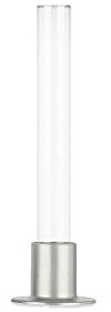 Tuuters 25x Reagenzglasständer inklusive Gläser, Ideal für die Tisch-Deko auf Hochzeiten (Silber)