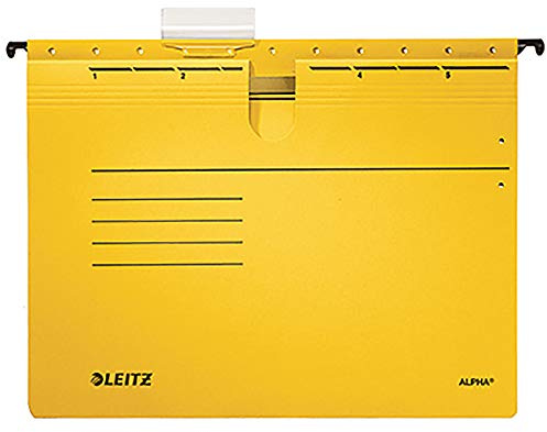 Leitz Alpha Hängehefter für DIN A4, gelb, 19840015