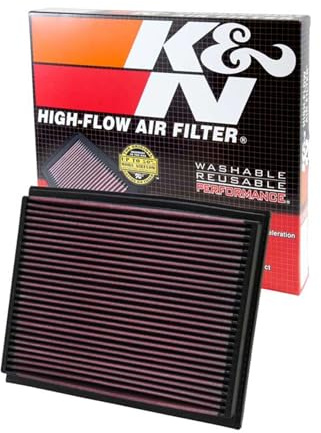 K&N 33-2209 Motorluftfilter: Hochleistung, Prämie, Abwaschbar, Ersatzfilter,Erhöhte Leistung, 2000-2013 (A4 Cabriolet, S4, RS4, A4 Quattro Cariolet, A4, A4 Quattro, Exeo) | kompatibel mit Audi A4 8E 1.6-4.2L 2001-2008 & Seat Exeo 1.6/1.8/2.0TDi 2009- (33-2209)