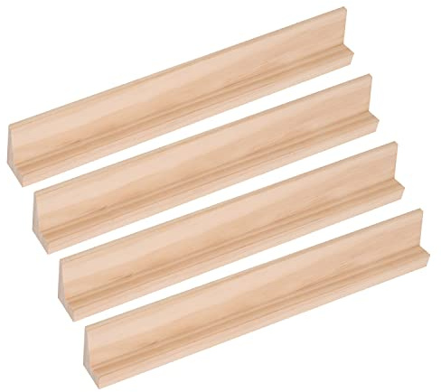 Set 4 Mah Jong tile Racks (natural wood)