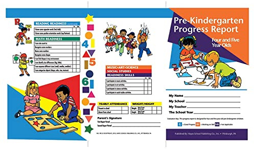 Hayes Pre-Kindergarten Progress Report (4 and 5 Year olds) - 10 Pack