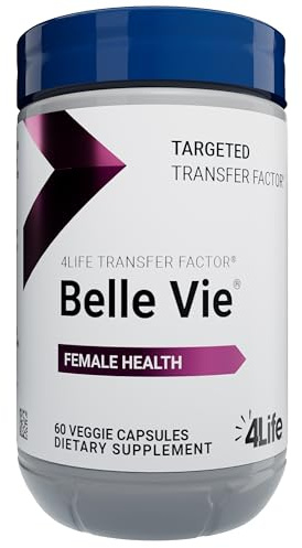 4Life Transfer Factor Belle Vie - Supports Women's Reproductive Health with Phytoestrogen Blend of Kudzu, Flax, and Red Clover - 60 Veggie Capsules