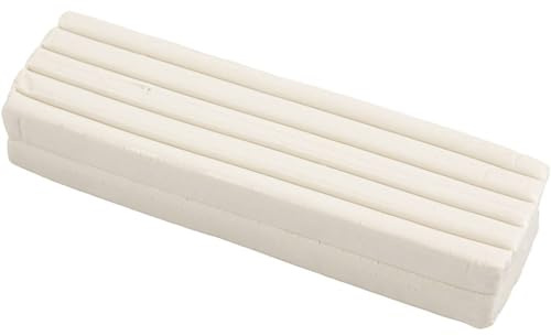 Creativ 78681 mjuk lera, storlek 13x6x4 cm, vit, 500g