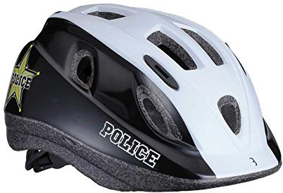 BBB Boogy BHE-37 - Casco da ciclismo per bambini da 1,5 a 6 anni, per mountain bike e ciclismo su strada, skateboard, pattinaggio in linea, scooter, polizia, S, 48-54 cm