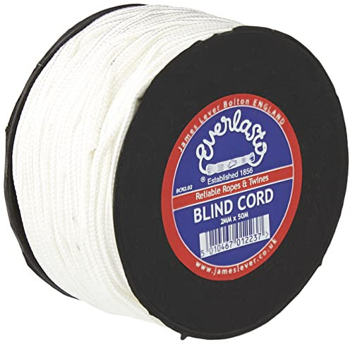 Quality Everlasto White Nylon Blind Cord 2mm x 50M