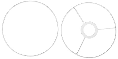 Lampen-Ringe-Set, weiß, 2 Stück, Ø 40 cm, E 27 von VBS