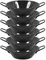 Menax - Paella Pfanne Mini - Stahl Antihaftbeschichtet - Schwarz - Set 6 - Ø 16 cm