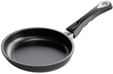AMT Gastroguss Bratpfanne Ø 20 cm, Schwenkpfanne, 4 cm hoch, fester Stiel, nicht induktionsgeeignet, Lotan® Antihaft-Veredelung, Gusspfanne (Aluguss), AMZN-420