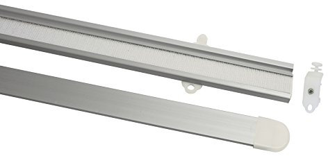 Gardinia 10010971 Paneelwagen 60 cm, silber inklusiv Beschwerungsstab