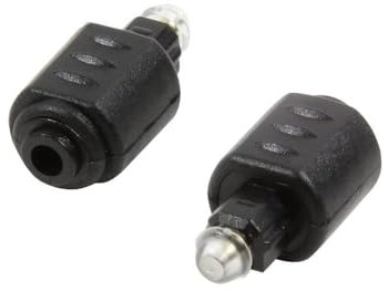 LogiLink CA1016 Adaptateur Acoustique TOSLink mâle/Mini Femelle 3,5 mm Noir