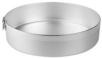 Pentole Agnelli Family Cooking Alluminio Tortiera Cilindrica con Anello, Argento, 26 cm