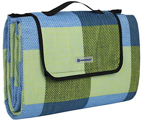 SONGMICS 195 x 150 cm picknickfilt vattentät baksida GCM50C