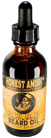 Honest Amish - Pure Beard Oil - 2 Ounce - Fragrance Free by Honest Amish