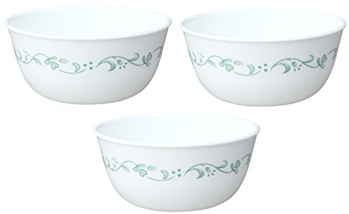 Corelle Livingware 28-Ounce Super Soup/Cereal Bowl, White, Set of 3