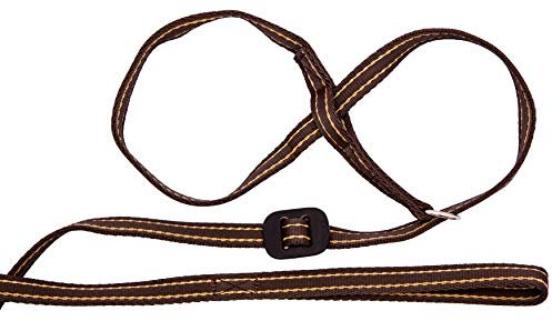 Gencon All-in-One Halfter Leine ohne Clip für Anti-Stop-Pull, weich, passend für alle Hunde (Kaffee/Creme, für Rechtshänder)