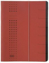 Elba Ordnungsmappe chic, Karton (RC), 450 g/qm, A4, 7 F„cher, rot