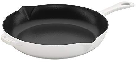 STAUB Gusseisen-emaillierte Bratpfanne, 25,4 cm, Weiß