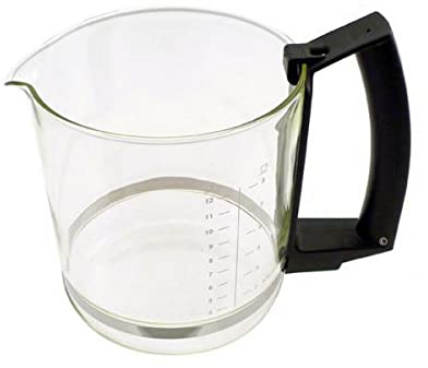 Glaskanne schwarz ohne Deckel für Kaffeemaschine Krups F0464210 F Druck T8