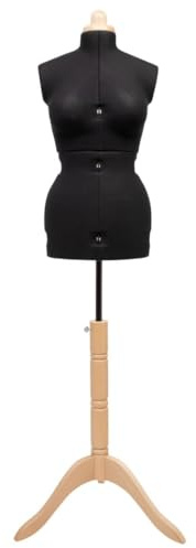 Adjustoform Schneiderbüste Lady Valet B-44/50: Damen, Erwachsene Frauen, Kunststoff, Holz, Schwarz, Birke