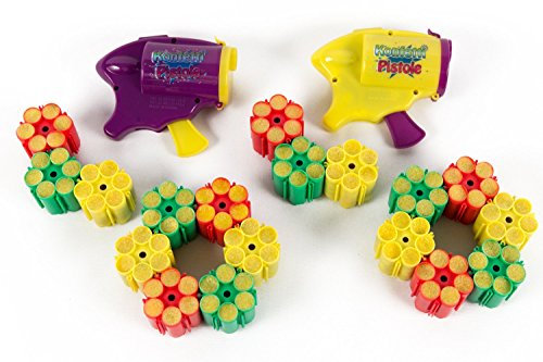 2 x Konfettipistole + 2 x Munition = 108 Schuss Munition - Shooter Party Popper Konfetti