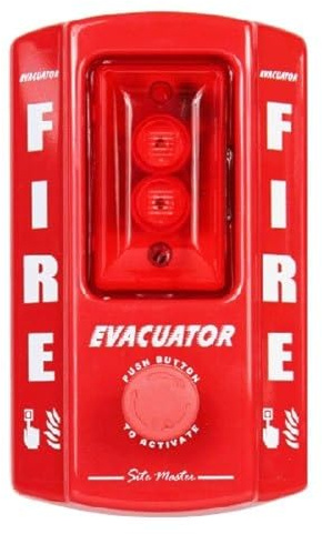 Evacuator Construction Site Fire Sitemaster Push Button Alarm