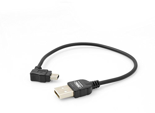 System-S Mini USB Kabel 90 Grad gewinkelt Winkelstecker Datenkabel Ladekabel 20 cm