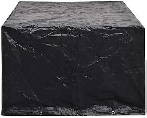 vidaXL Telo di Copertura per mobili in polirattan con 8 Occhielli 113x113x73 cm