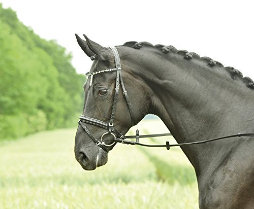 Busse Trense SINGLE-SOFT, VB, schwarz/Kristall-multi