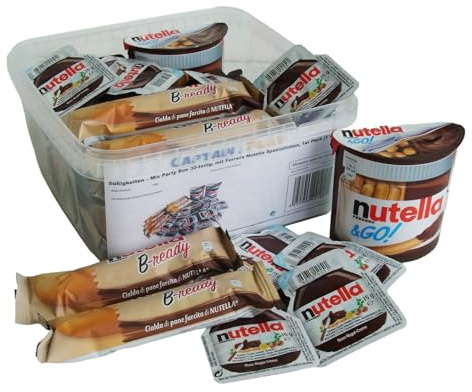 Süßigkeiten – Mix Party Box 30-teilig, mit Ferrero Nutella Spezialitäten, 1er Pack (1 x 556g)