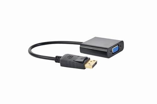 Gembird A-DPM-VGAF-02 Displayport VGA Negro adaptador de cable - Adaptador para cable (Displayport, VGA, Negro)