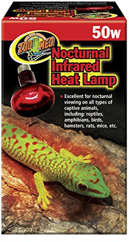 Zoo Med RS-50E Nocturnal Infrarot Strahler, 50W, Wärmequelle und Beleuchtung für Terrarien