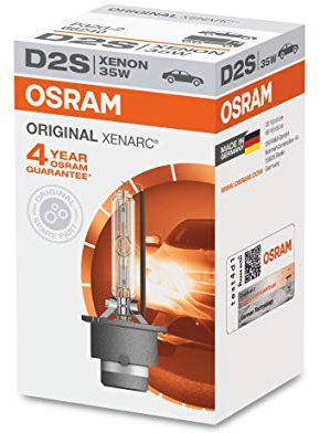 Lot de 2 ampoules de phare Osram/Sylvania Xenarc Xénon D2S # 66240 - New OEM - 35 W/P32D-2 - Fabriqué en Allemagne