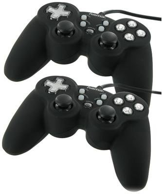 Hama 2 X Ps2 Dual Vibration Controller doppio Pack Gamepad/2 X