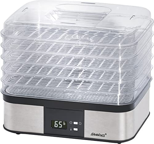Déshydrateur électronique 5 niveaux Steba 350 W - 05.55.00 ED 5 - ASIN : B00NEKGEUS - EAN : 4056352328404 - Métallique