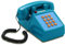 Opis PushMeFon Cable: Telefono Vintage Fisso Anni 80, Telefono Vecchio Stile per Casa, Design Classico Blu
