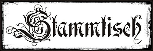  Stammtisch  / Metallschild / Blechschild / Dekoschild / Wandschild / wetterfest / Innenbereich / Außenbereich /Motivation/ Vintage