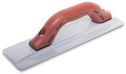 MARSHALLTOWN Beveled End Magnesium Float, 30.5 cm, DuraSoft Handle, Cast Magnesium Blade, Made in USA, 142D | Cast magnesium mag float, beveled ends balance the tool for smooth air-entrained concrete. 142D