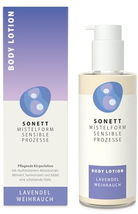 SONETT MISTELFORM SENSIBLE PROZESSE Bodylotion Lavendel-Weihrauch 145 ml – Erfrischende Feuchtigkeitspflege mit rhythmisiertem Mistelextrakt in höchster Bio-Qualität