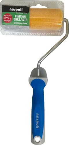 NESPOLI Rouleau 110 mm pour laque acrylique en mousse floquee et bords ronds