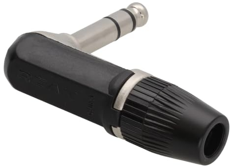 kenable REAN 6,35 mm Rechts Abgewinkelt Stereo Klinkenstecker Löten Anschluss Für Audio Kabel
