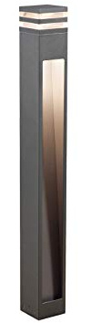 Gnosjö Konstsmide 7945-370 A Wegeleuchten, Aluminium, anthrazit, 11 x 11 x 100 cm