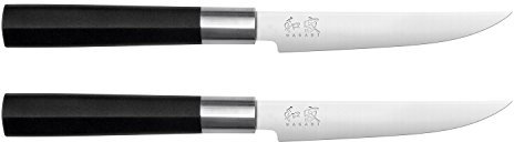 KAI Wasabi Black Deba 21,0 cm Klingenlänge - rostfreier 6A/1K6 Edelstahl poliert 58 (±1) HRC - schwarzer Polypropylen Griff - japanisches Hackmesser - Made in Japan