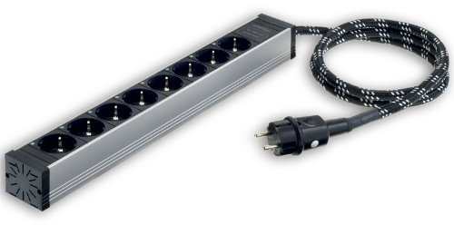 In-akustik Referenz AC-2502-P8 Netzleiste (8-Fach, 3X 2,5qmm) 3,0 m
