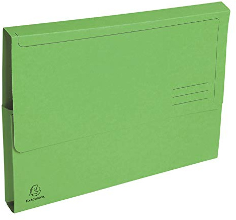 Exacompta 50 Taschenmappen mit Dehnfalte Forever® Blauer Engel leuchtgrün