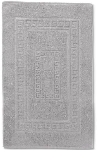 Casatessile Tapis de Bain éponge 60 x 120 cm Torino Tapis de Salle de Bain Absorbant en Coton, Tapis de Salle de Bain sans antidérapant - Grigio