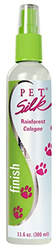 Pet Silk Rainforest Spray Cologne 11.6oz, Deodorizing Body Perfume & Condtioner, Clean/Fresh Light Florard Scent for Pet Grooming needs for Dogs, Cats and more!