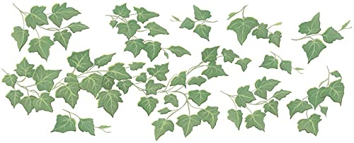 English Ivy Vine Rub on Transfer Mural Wall Tattoo 4 Sheets of Ivy